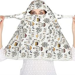 Sun Protection Summer Wear Scarf Mask Face Cover Head Bandana For Women Girls Dupatta Hijab-36