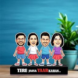 ZOCI VOCI Besties Caricature - Friendship Day Gift Best And Unique Gift For Your Besties (Sibling - 4)-image-68