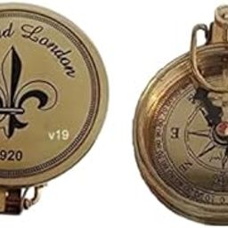 generic Global Art Brass Compass Luminous Retro Style Pocket Watch Flip Compass-picture-11
