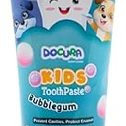 Docura Kids Toothpaste for 2 years and above - Bubblegum Flavuor | 10% Xylitol for Stronger Teeth & Cavity Protection | 80gm-5