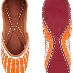 Purple kyra Jutti for Women | Punjabi Jutti | Mojari for Ladies | Bridal Soft Leather Ethnic Juttis-image-75