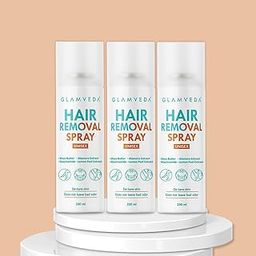 Glamveda Hair Removal Spray for Women & Men | Removes Body Tan | Painless & Irritation Free Body Hair Removal for Chest, Legs, Arms, Hands, Underarm & Back (200 ML) Pack of 3-image-90