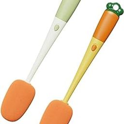 Wronkex 3 in 1 Bottle Cleaning Brush Set Replaceable Sponge Child Bottle Brush, Silicone Cleaner & Lid Gap Brush Multi-Use Cleaning Tool for Food Bottles, Cups (Pack of 2)-17