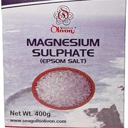 Magnesium Sulphate (Epsom Salt) | 400g | For Relaxation Muscle Relief, Relives Aches & Pain | For Fertilizer for Plants and Home Garden-image-9