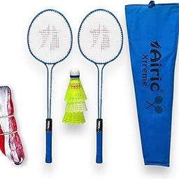 Airic Classic Double Shaft Xtreme Set with 3 Plastic Shuttles (Blue)-2