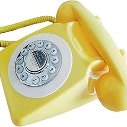 The Style SutraRotary Dial Landline Phone Dining Room Living Room Corded Landline Telephone Yellow| Corded Telephones|1 Corded Landline Telephone-25