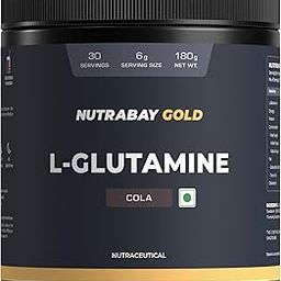Nutrabay Gold L-Glutamine Supplement Powder - 180g, Cola Flavor | Post Workout Amino Acid for Muscle Growth & Recovery-30