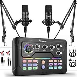 Hayner-Seek Audio Interface Podcast Equipment Bundle for 2-image-24