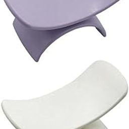 HEAVENGLOW 2Pc Nail Arm Rest Pillow NonSlip for Acrylic Nails Manicure Violet and White-7
