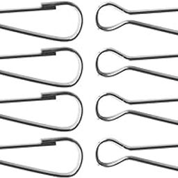 VMS INDIA Pack of 8 Flag Pole Clips Stainless Steel Snap Hook Flag Pole Attachment (50mm)-image-90