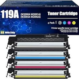 119A Toner Cartridges Set Compatible for HP 119A W2090A W2091A W2092A W2093A Toner Cartridge for HP Color Laser MFP 150a 150nw 178nw 179fnw Printers, 1 Set-image-5