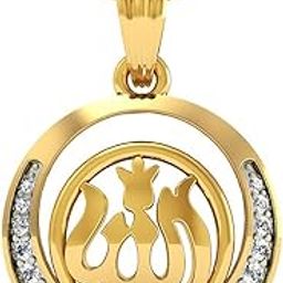 925 Sterling Silver Gold Plated PENDANT 1606PAK for Men & Women With Cable Chain | Pure Silver Religious Locket for Good Health & Wealth-2