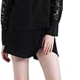 Slim Fit Self Design Lace Detail Semi Sheer Casual Shirt-image-2