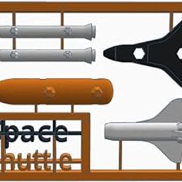 Beoals Space Shuttle Model Kit, DIY Assembly Set, Multicolor Parts,Figure Toy-image-24