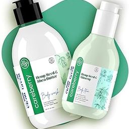 Careberry Hemp & Shea Butter Body Wash 300ml and Hemp Seed & Ginseng Age-Defying Body Lotion 200ml combo-51