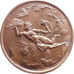 120 GRAMS MAGNETIC COIN OF FLYING HANUMAN JI BIG AND HEAVY-42