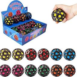 Moon Space Ball, Colorful Big Super Bouncy Astro Balls, Extreme High Bouncing Spaceballs for Kids,Fun Kids Lightweight Foam Jump Balls for Outside , Improve Hand Eye Coordination Ability (12 Pack)-image-78