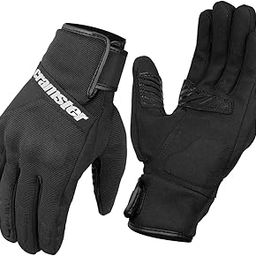 Cramster Flux WP Gloves - Cuff Length Motorcycle Riding Waterproof Gloves | Impact Protection | Abrasion Resistance - Black, Large-image-3