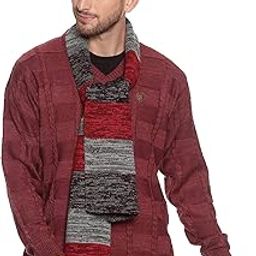 Men Acrylic Woolen Striped Design Casual Warm Winter Wear Muffler Scarf Stole,MEN905_P-image-7