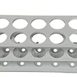 Test tube stand 3 TIER 20 mm X 20 Holes Polypropylene made Pack of 1 for chem Lab-15