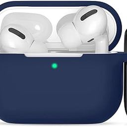 Sounce Airpods Pro 2nd Generation Case Cover 2022, Soft Silicone Skin Cover Shock-Absorbing Protective Case with Keychain for New Apple Airpods Pro Case [Front LED Visible] (Blue)-14