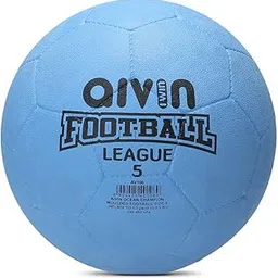 AIVIN Ocean Champion League Rubber Molded Football Game, for Training, Match, Sports, Playing, Outdoor Ball, Durable & Water Resistance Football for Practice, 32 Panel, Size-5 (Sky Blue)-picture-15