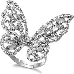 Latest Stylish Silver Plated Butterfly Ring for Women & Girls (14764r)-image-35