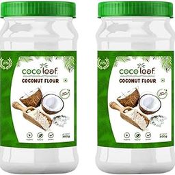 COCOLEAF Coconut Flour, 300gm | Paleo, Keto Diet | Fiber & Protein Rich | Gluten Free Flour | Coconut Flour Used for Baking Healthy Cakes, Cookies, Bread, and Delicious Pancakes Pack of 2-image-8
