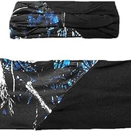 Jp Moonshine Camouflage Twist Camo Western Headband Hairband Blue Black-image-65