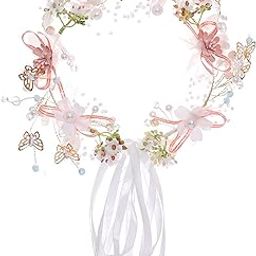 Yellow Chimes Floral Hair Vine Tiara Headband for Women and Girls - Bridal Wedding Hair Accessories Jewellery-27