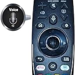 Voice Magic Remote AKB75855501 for LG Smart TV Magic Remote Replacement AN-MR20GA MR19BA MR18BA MR650A, with Pointer Function/Hotkeys Such as Netflix/P-Video/Movies..-12