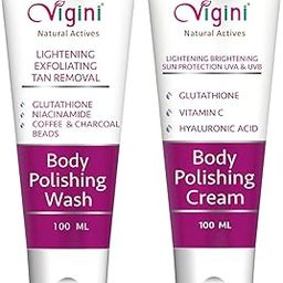 Vigini Body Polishing Cream & Wash Combo for Exfoliated, Hydrated, Smooth, and Radiant Skin- 100ml+100ml-image-40