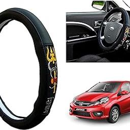 GS Grow n Shine Chromium Om Namah Shivay Car Steering Wheel Cover for Honda BRIO-picture-19