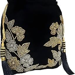 Women's Embroidered Floral Potli Bag Purse for Party Wedding-image-93