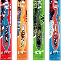 Duvon Plus Marvel Avenger Series toothbrush for kids (Captain America, Hulk, Spiderman and Iron Man)-image-36