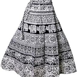 Women's Maxi Skirt nd Wraping Skirt. (AE-50_Multicolored_Free Size)-image-5