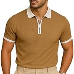 Regular Fit Chain Polycotton Collared Half Sleeve with White Strip T-Shirt for Men-image-98