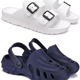 WINGSCRAFT Lightweight,Classic Slider || Sandals with Clogs for Men-COMBO(2)-3113-3135-37