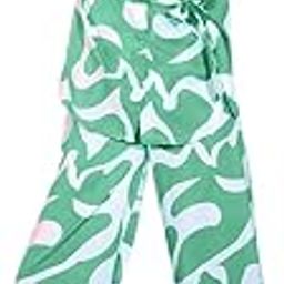 Rayon Women's 2 Piece Dress Long Shirt and Wide Leg Pant Co-Ord Set-image-109