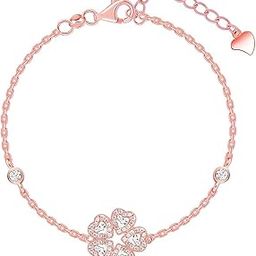 925 Silver Rose Gold Whisper Of Love Bracelet, Adjustable | Gifts for Women and Girls | With Certificate of Authenticity and 925 Stamp | 6 Months Warranty-35