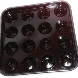 HR Group Plastic Pool Ball Tray Holds 16 Balls - Black-picture-10