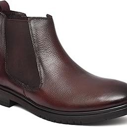 FIGARO Men's Genuine Leather (NDM Leather) Handmade Slip on Formal Boots-image-23