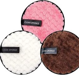 FirstTry Reusable Makeup Remover Pads | Double-Sided Multi-functional Soft Fiber | Cleansing Pads for Facial, Eye, Foundation Simple Makeup Remover | Safe for Dry & Sensitive Skin (Set of 3)-3