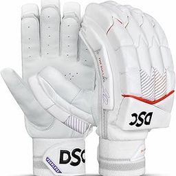 DSC Krunch The Bull Autograph Batting Gloves for Mens, Size-Mens, Right Hand, White Orange-image-32