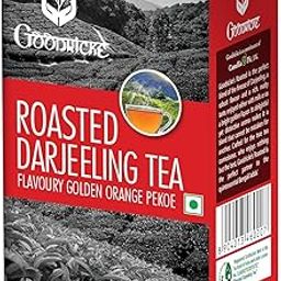 GOODRICKE Roasted Darjeeling Tea - 250gm (Pack of 1) | 100% Pure & Original Long Leaf Chai | Flavoury Golden Orange Pekoe | Premium Black Loose Leaves Tea with Rich Taste & Flavor-image-5