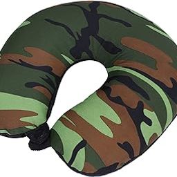 Metron- Army Jungle Print Dual Comfort Micro Beads U Shaped Travel Pillow Airplane Car Bus Comfort Head Support Neck & Cervical Pillow-image-84