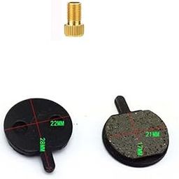 Schrodinger15 50025(+A) Bicycle Cycle Brake Pad Disc Semi Round Mountain Road Mountain MTB 1 Pair (No Clips) + 1 nos. Presta to Schrader Adaptor-picture-17