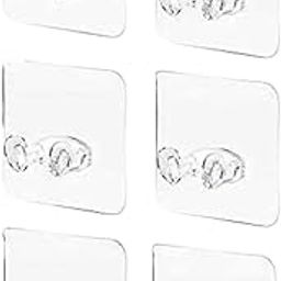 WOYAX Heavy Duty Adhesive Wall Hooks – Multi-Purpose Waterproof Sticky Hooks for Kitchen, Bathroom, Home & Office Organization (5, 2 in 1 Sticker Hook)-image-19