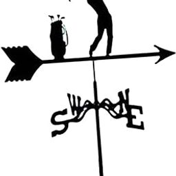 LOOM TREE® Weather Vane Wind Vane Wind Direction Indicator for Roof Outdoor Decor Play Golf | Yard, Garden & Outdoor Living | Garden Decor | Weathervanes-image-81