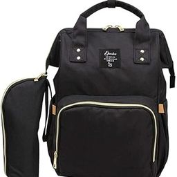 bnf Baby Diaper Bag Backpack Mummy Maternity Nappy Large Capacity Black Baby | Diapering | Diaper Bags-image-37